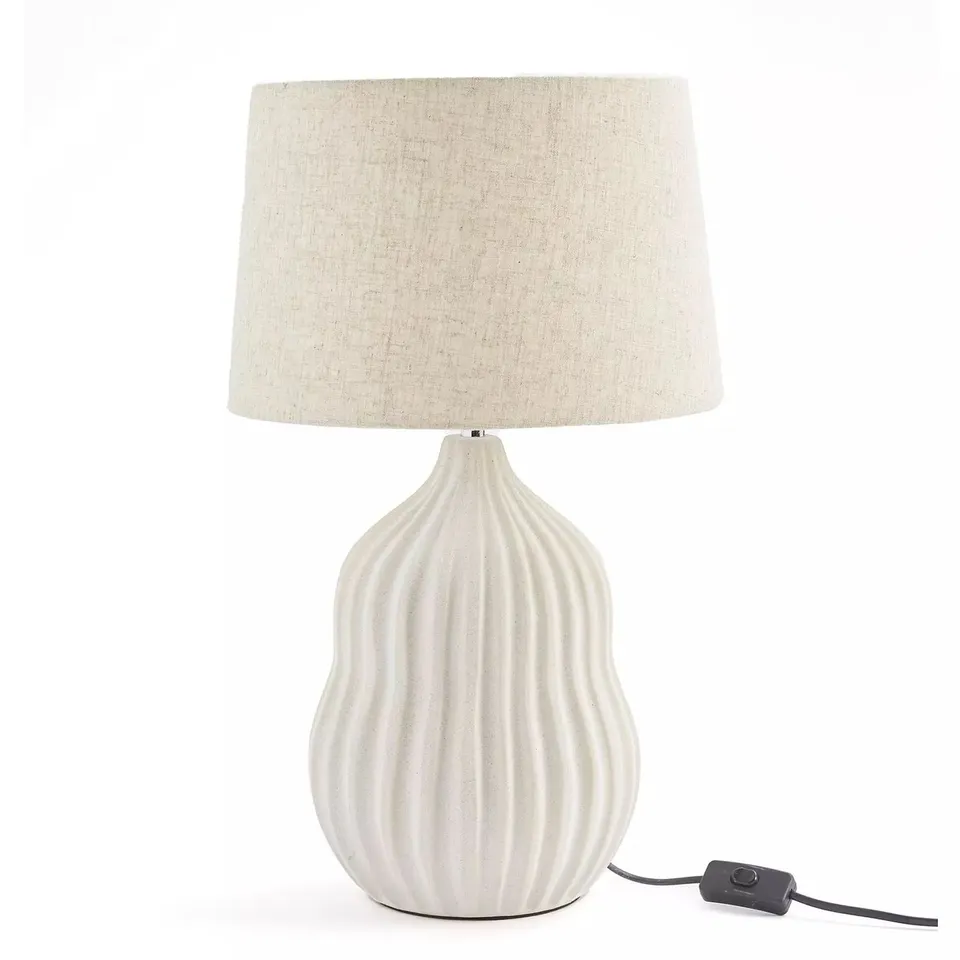 BOXED EVERLY CERAMIC TABLE LAMP - COLLECTION ONLY