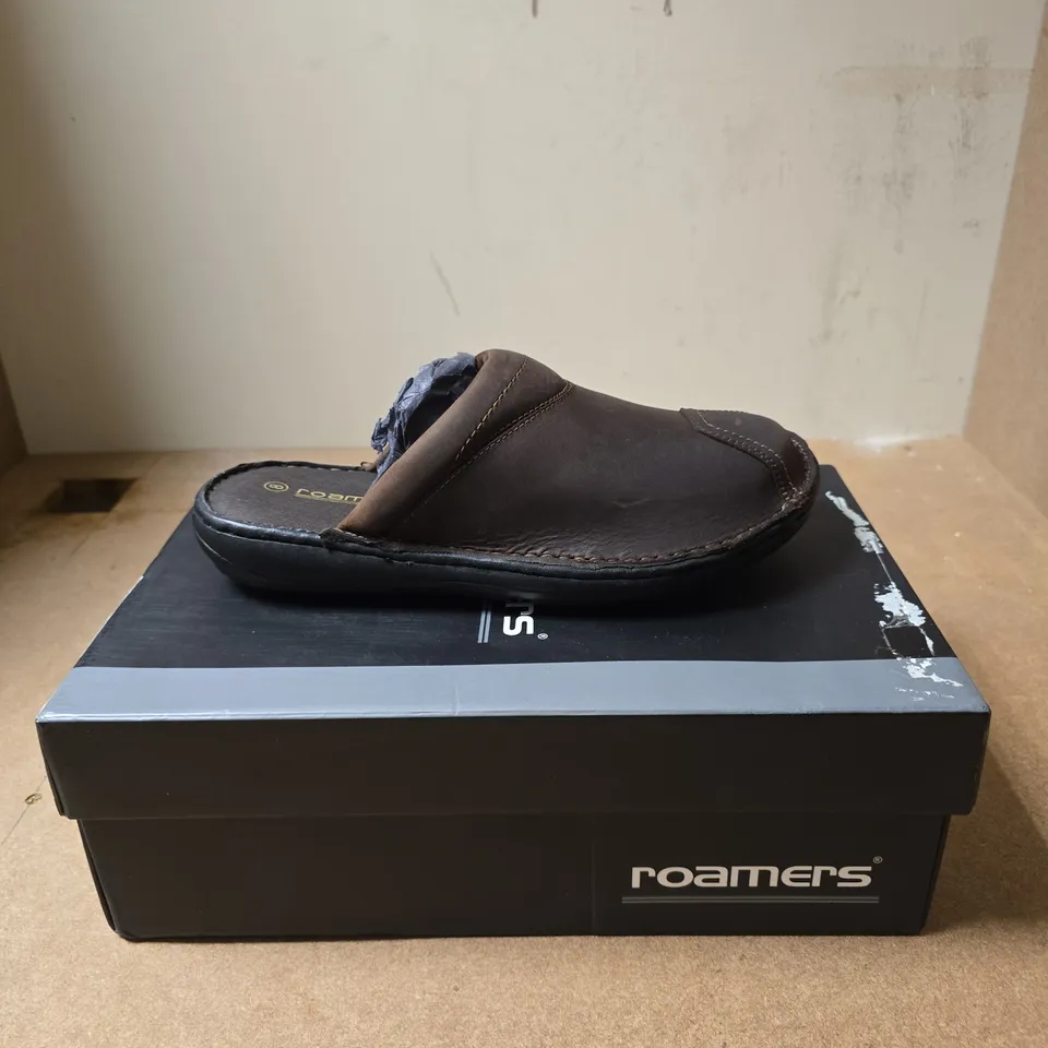 ROAMERS STITCHDOWN CLOG – BROWN LEATHER, MEN'S, UK 8