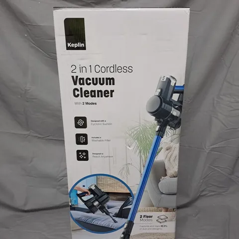 KEPLIN 2-IN-1 CORDLESS VACUUM CLEANER – BOXED