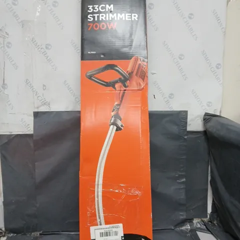 BOXED BLACK + DECKER 33CM STRIMMER 700W - COLLECTION ONLY