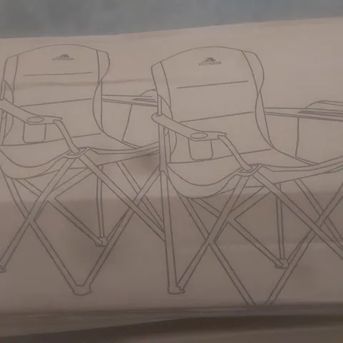 BOXED VOYAGER 2PK COOL ARM CHAIRS BLACK