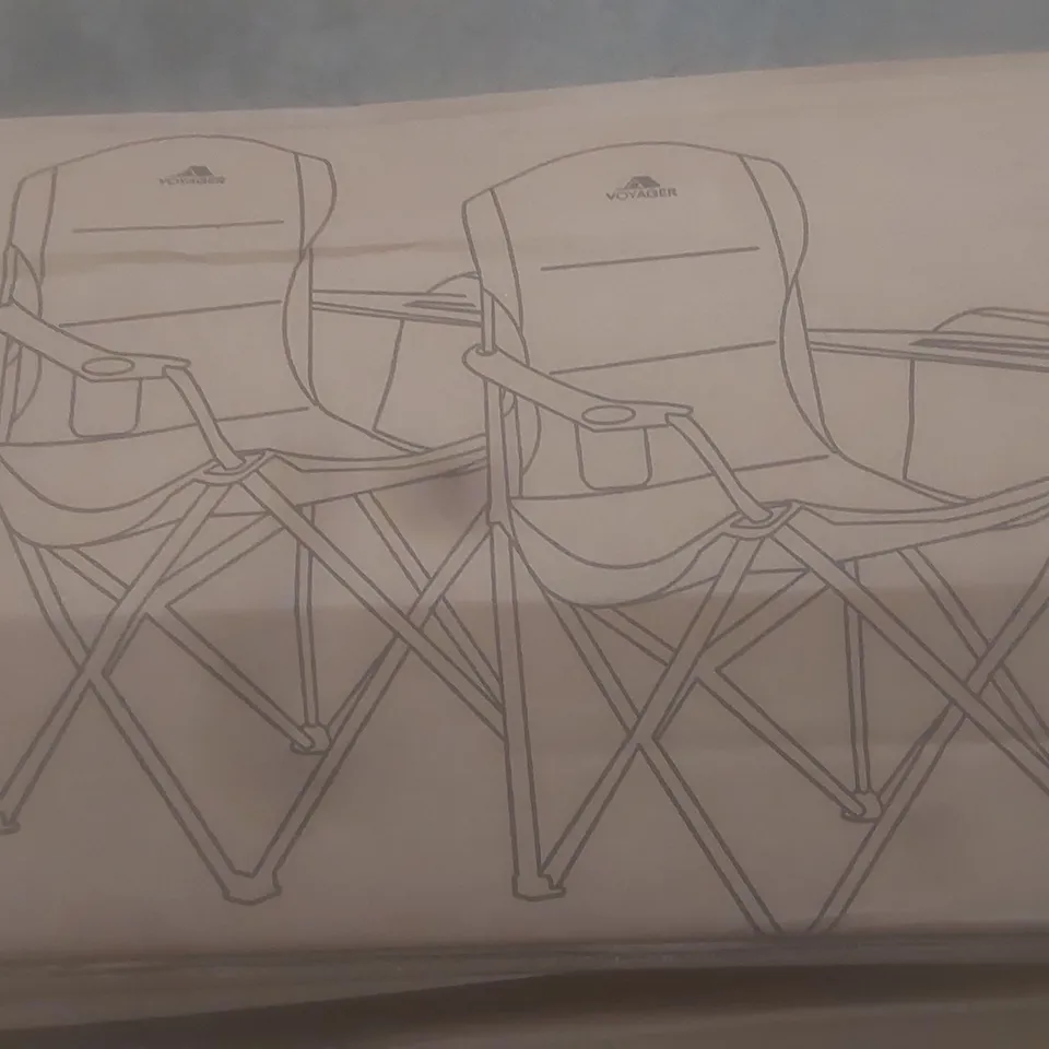 BOXED VOYAGER 2PK COOL ARM CHAIRS BLACK