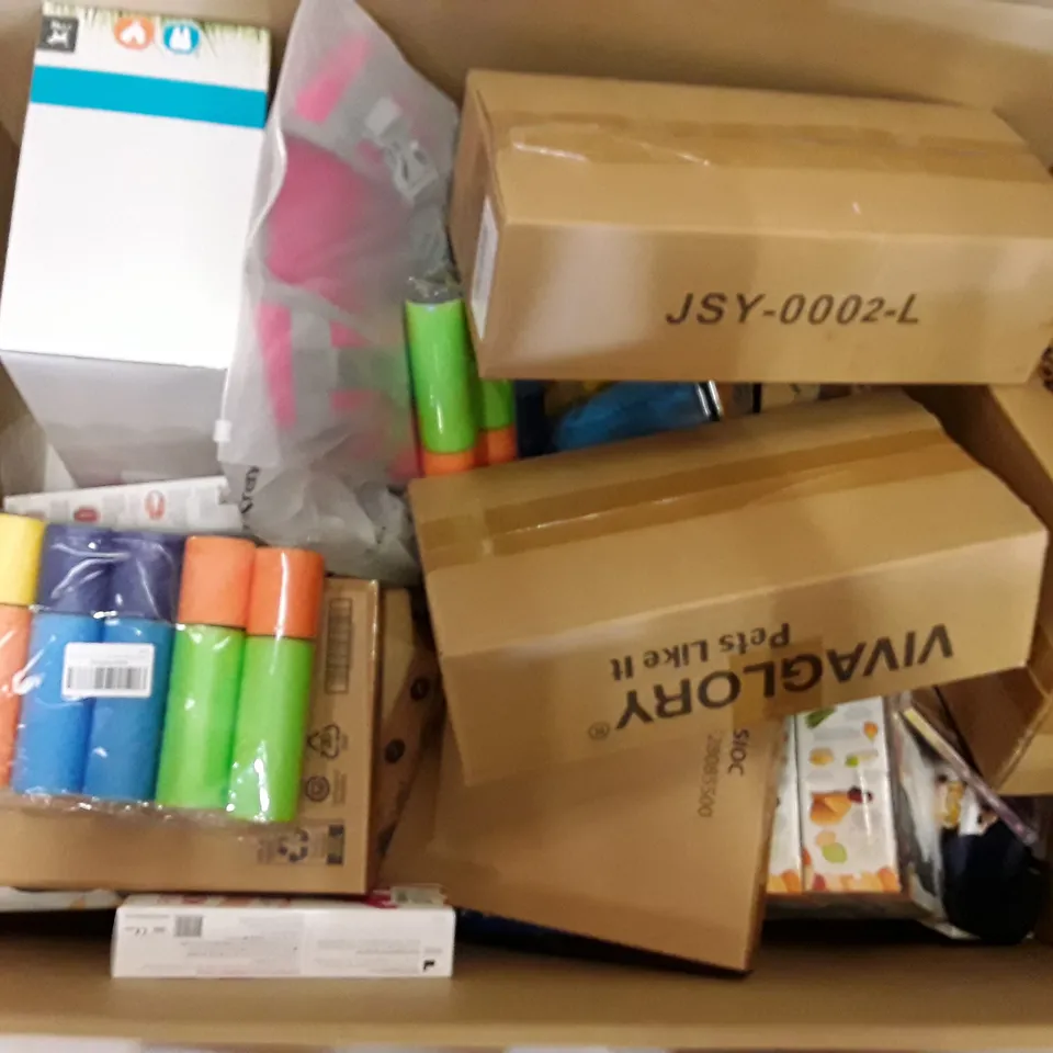 PALLET TO CONTAIN AN ASSORTMENT OF HOUSEHOLD ITEMS TO INCLUDE ELECTRIC BALLOON PUMP, DUVET SETS AND KIDS TOYS ECT