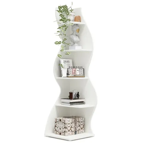 BOXED ARHAB CORNER BOOKCASE (1 BOX)