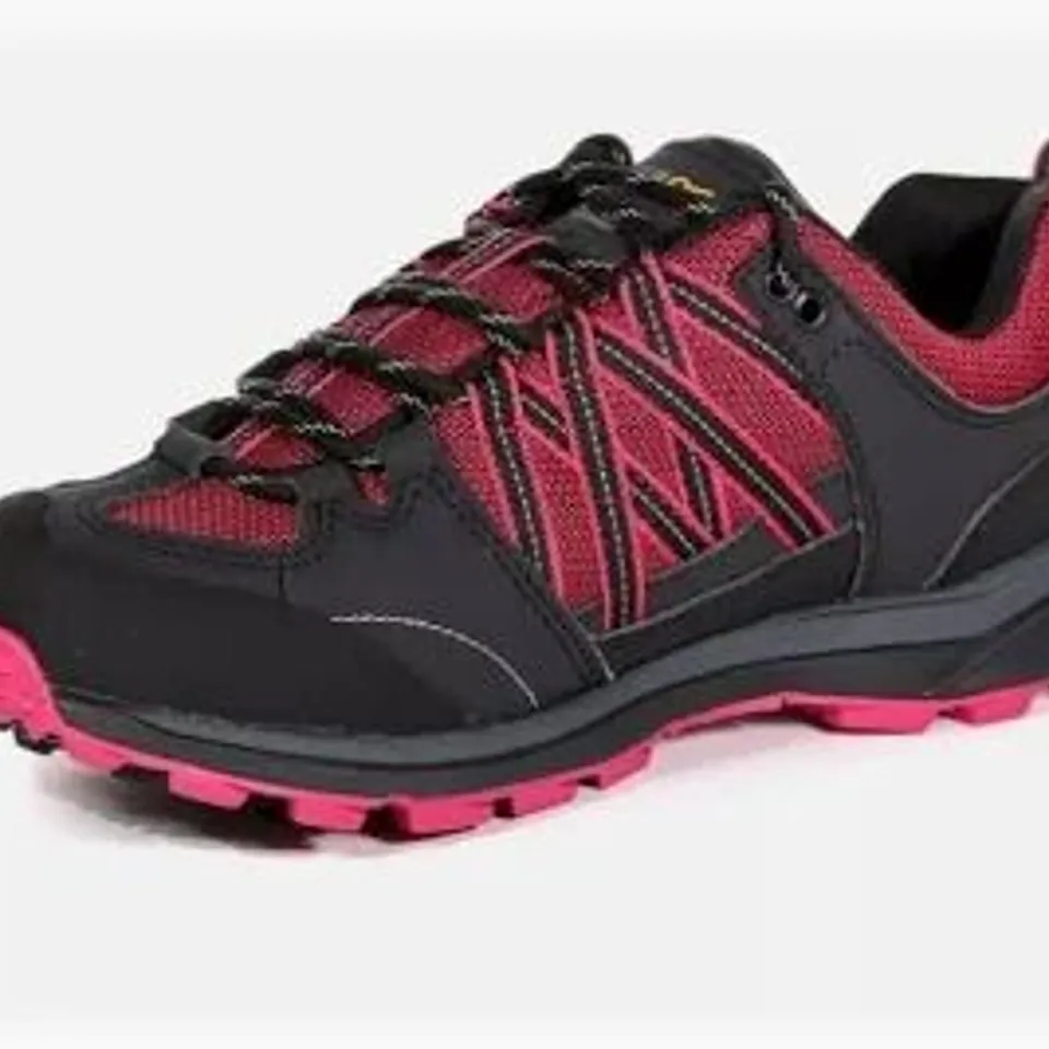 REGATTA WOMEN'S SAMARIS LOW II WALKING BOOTS DARK CERISE ASH ISOTEX UK 4