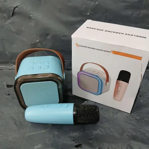 BOXED WIRELESS KARAOKE SPEAKER SET