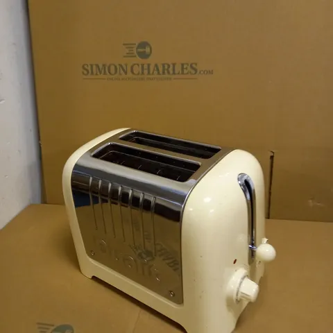 DUALIT DLT2PA 2 SLICE LITE TOASTER - CREAM & CHROME