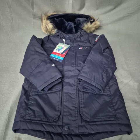 BERGHAUS FOURSTONE PARKA IN NAVY SIZE 5-6