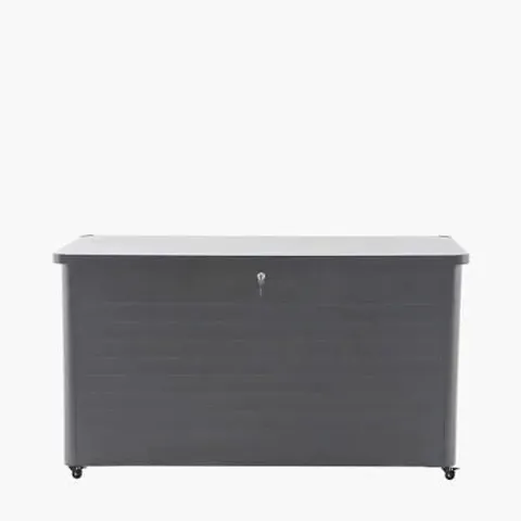 BOXED PACIFIC RHODE ISLAND LARGE GALVANISED STEEL CUSHION BOX ANTHRACITE (1 BOX)
