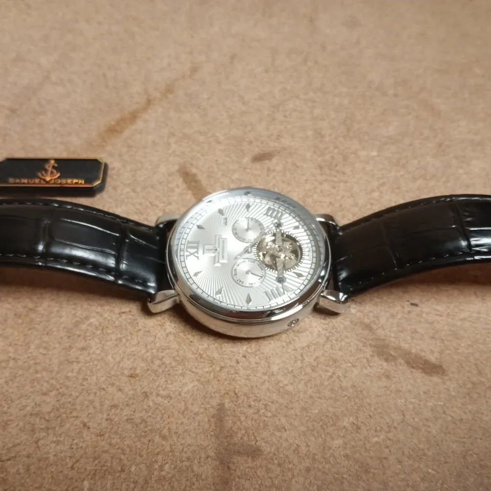 SAMUEL JOSEPH AUTOMATIC LIMITED EDITION SILVER GRAY WATCH SJ0007 – BOXED