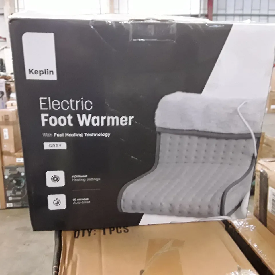 BOXED KEPLIN ELECTRIC FOOT WARMER - GREY