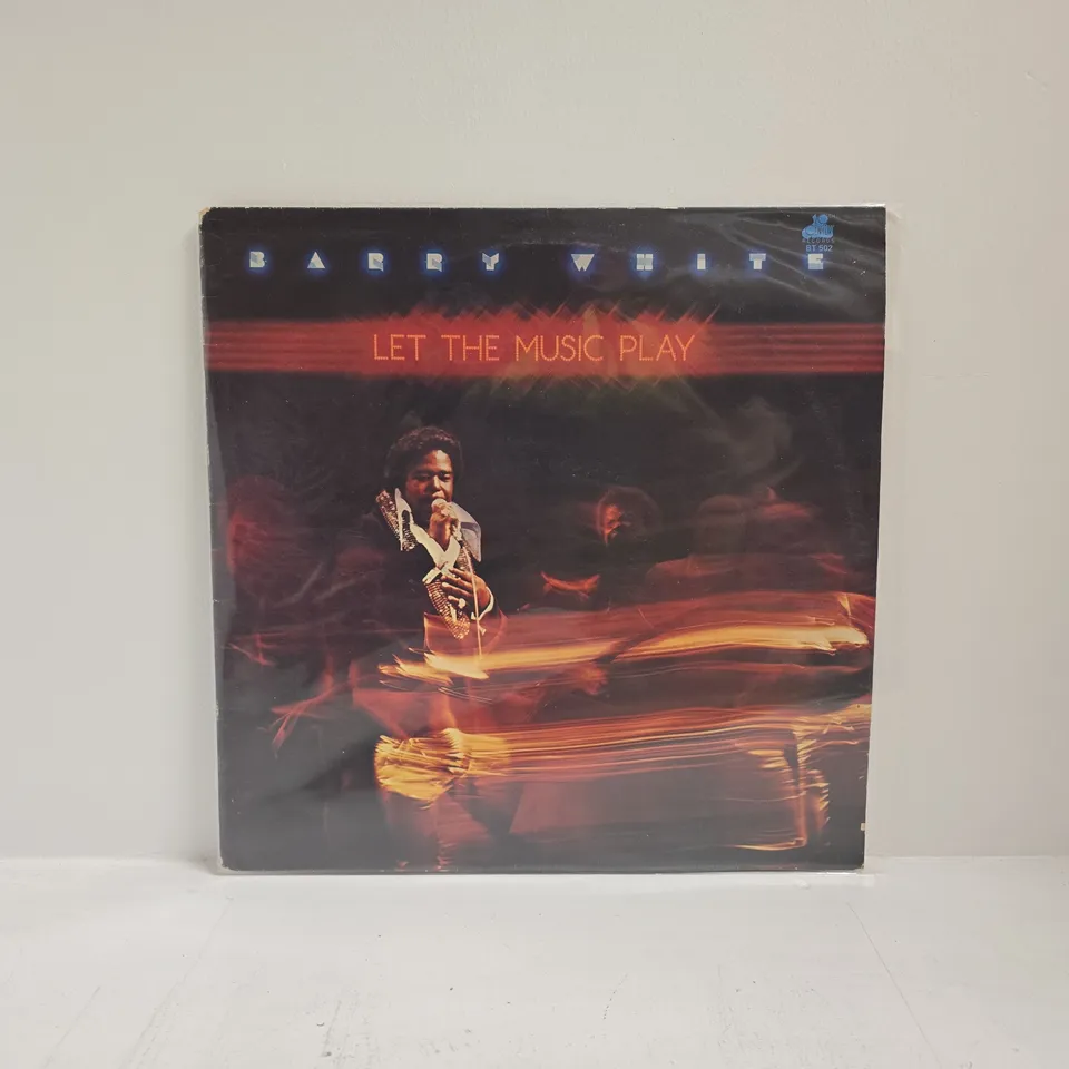 BARRY WHITE LET THE MUSIC PLAY VINYL