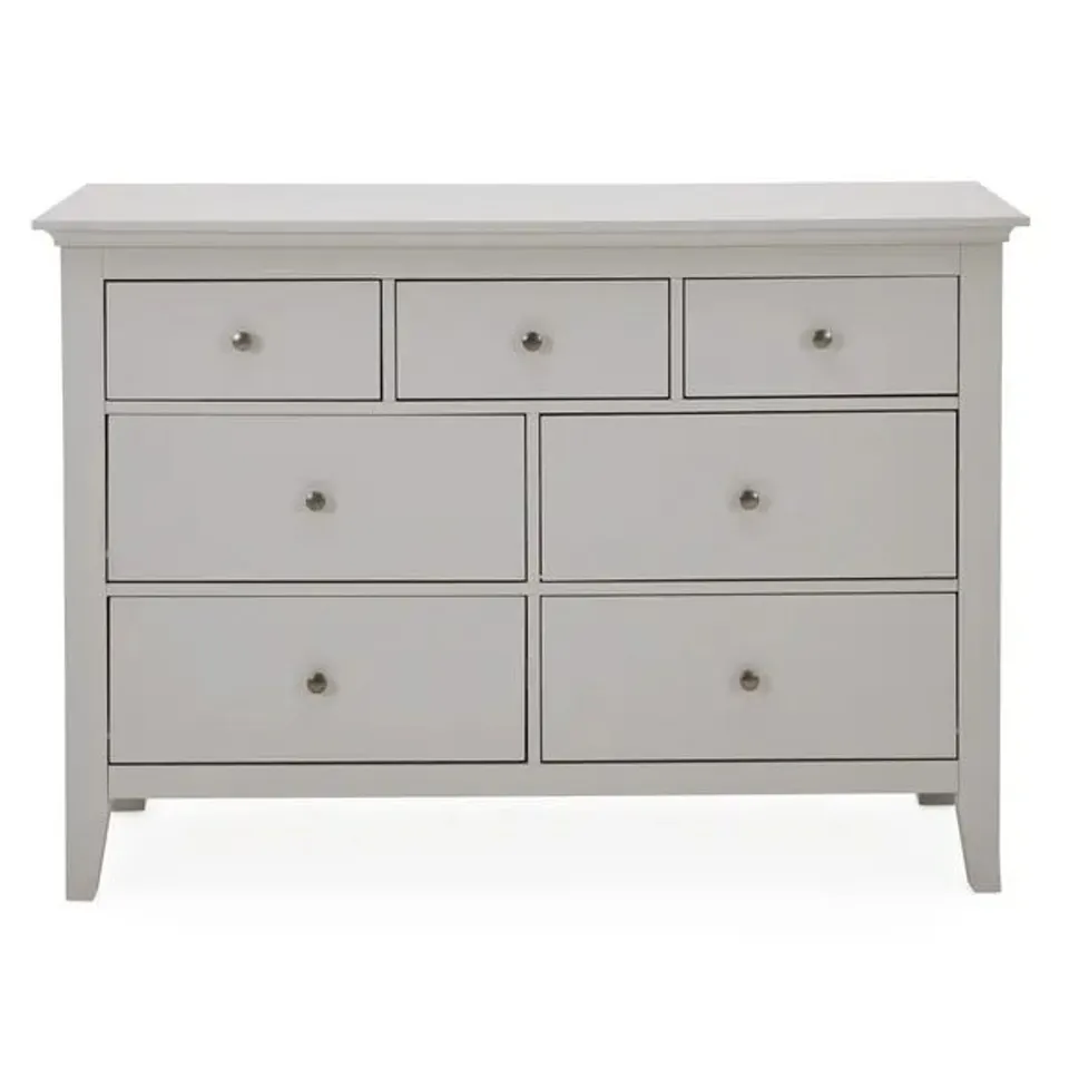 BOXED LYNTON 7 DRAWER CHEST - GREY (2 BOXES)