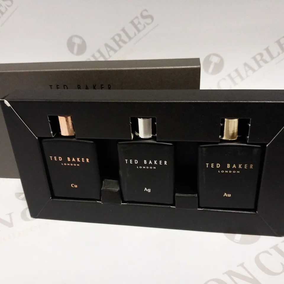 BOXED TED BAKER TONICS EAU DE TOILETTE MINIATURES TRIO