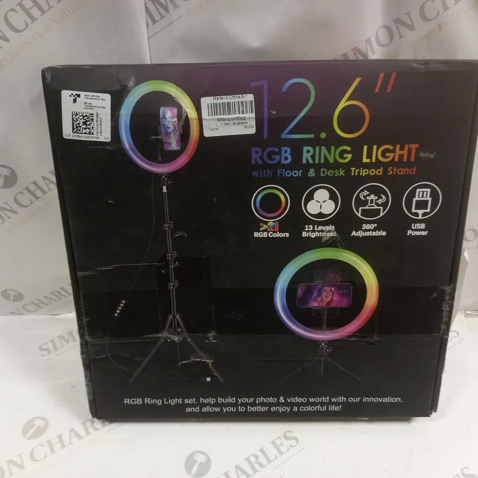 BOXED 12.6" RGB RING LIGHT