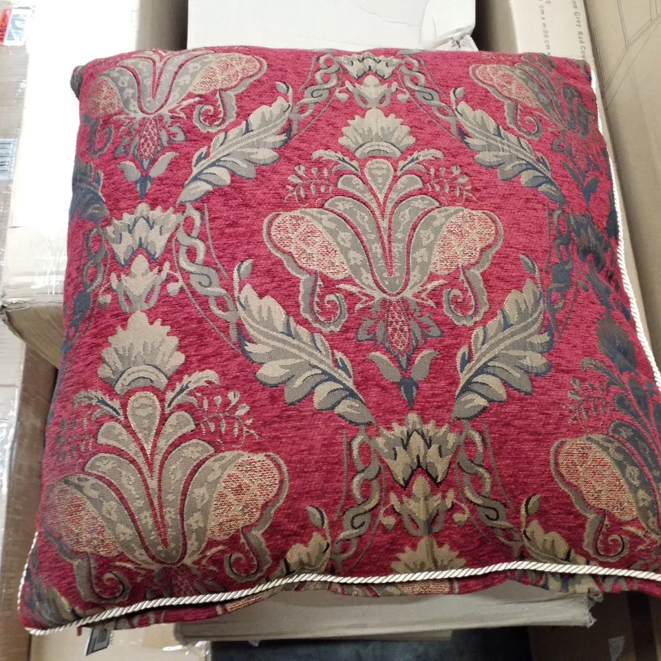 CALVARY FLORA DAMASK POLYESTER FILLED CUSHION