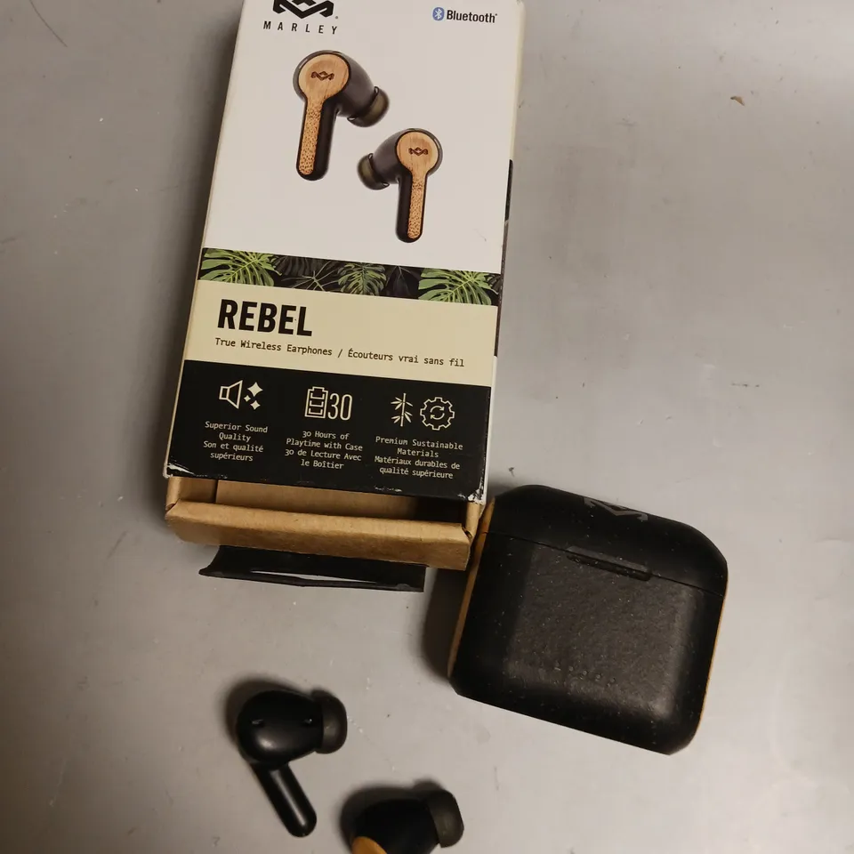BOXED MARLEY REBEL TRUE WIRELESS EARPHONES 