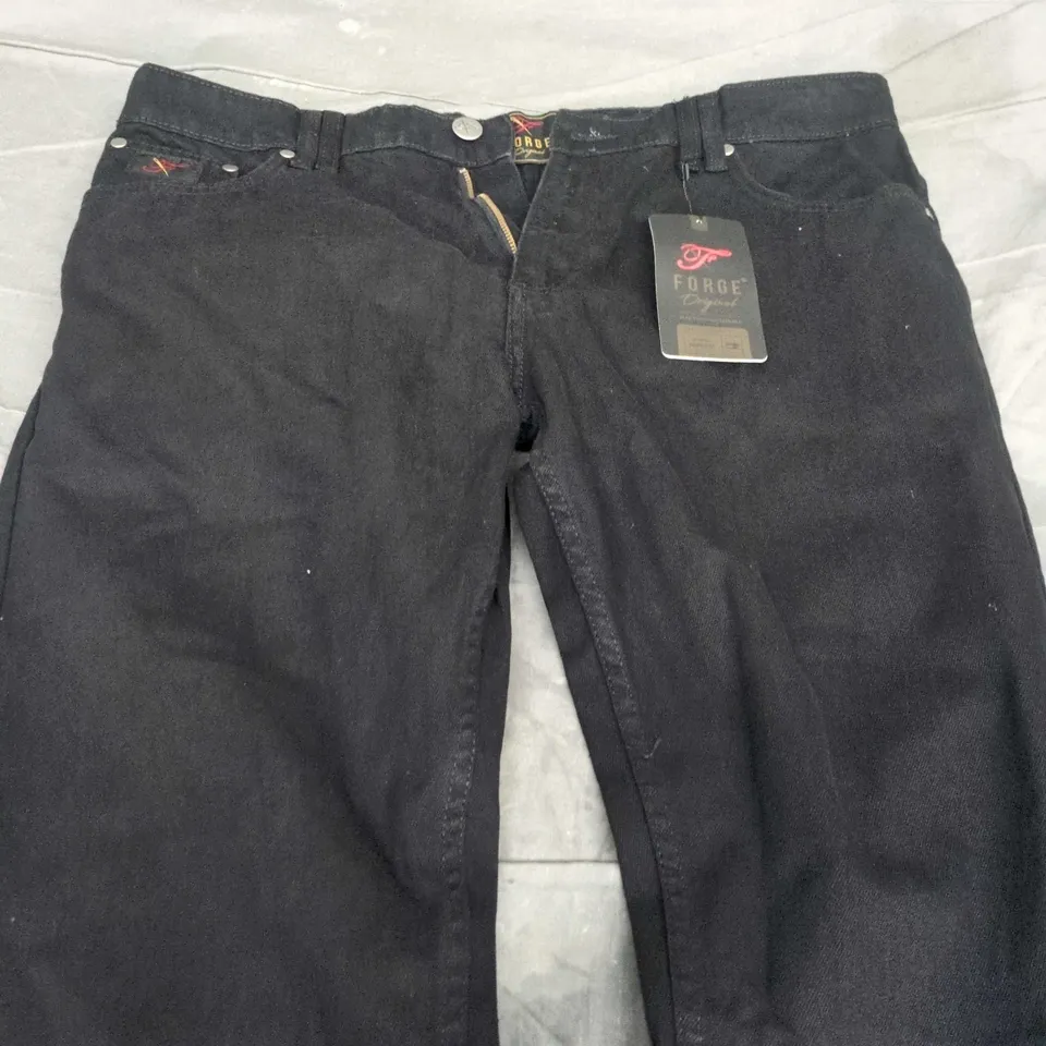 FORGE ORIGINAL MEN'S TALL-FIT JEANS – BLACK, SIZE 38/38