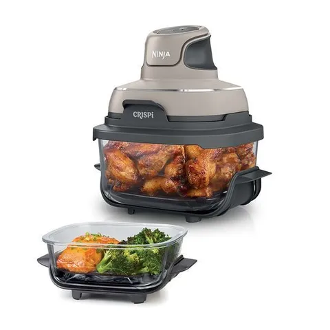 NINJA CRISPI 4-IN-1 PORTABLE GLASS AIR FRYER BOXED