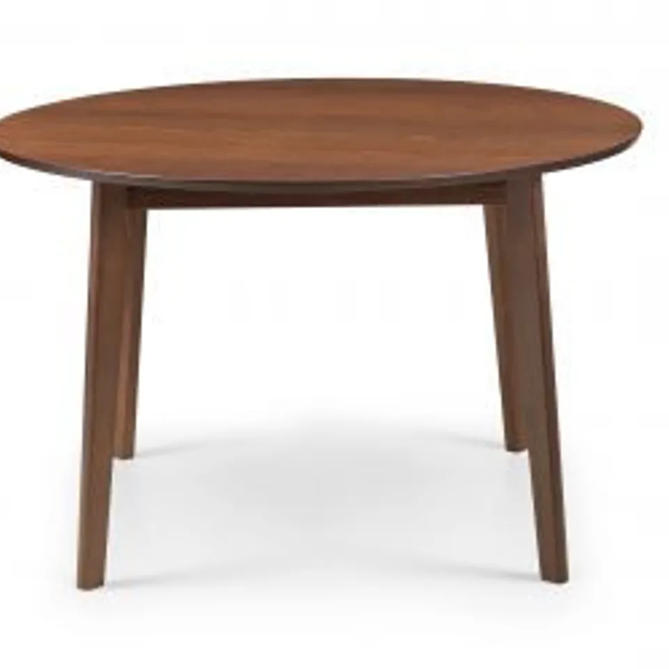 BOXED JULIAN BOWEN FARRINGDON CIRCULAR DINING TABLE - WALNUT (1 BOX)