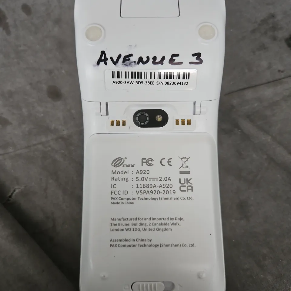 DOJO A920 CARD PAYMENT DEVICE	