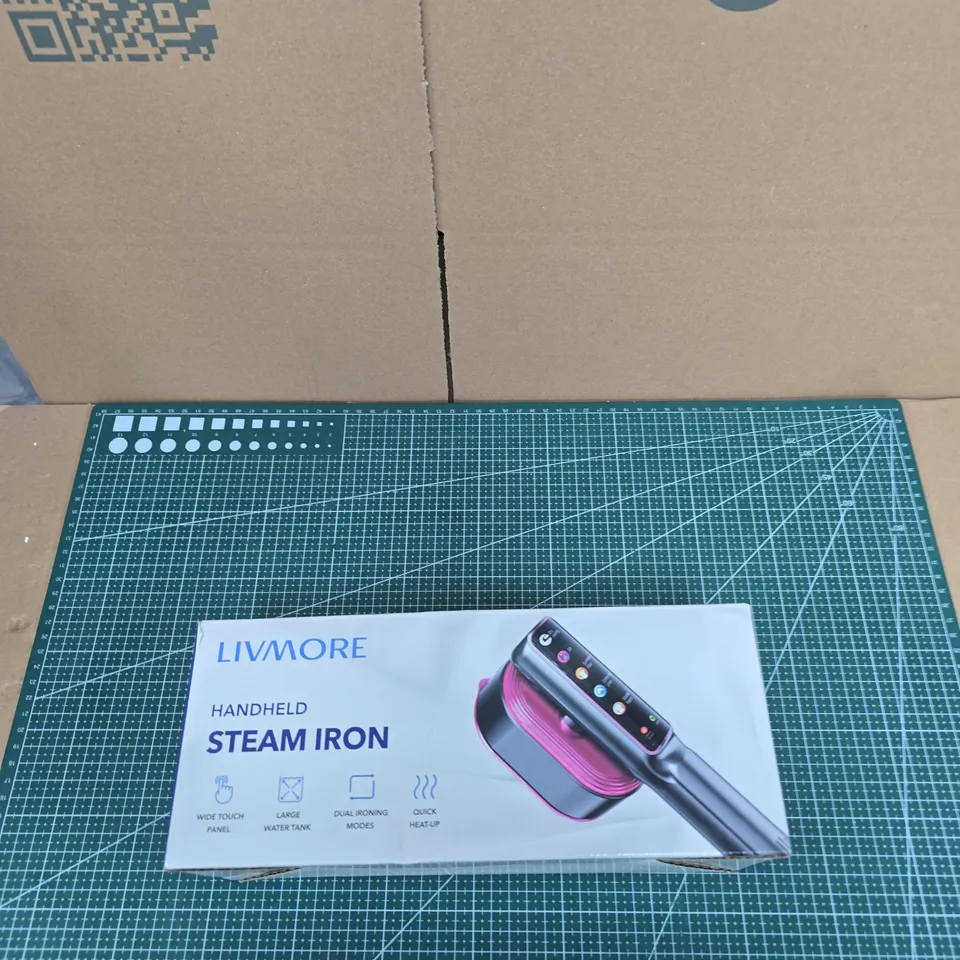 LIVMORE HANDHELD STEAM IRON – BOXED