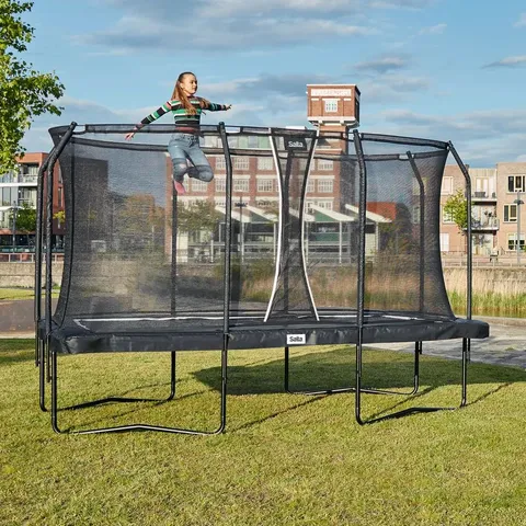 BOXED SALTA PREMIUM BLACK EDITION 214x153cm TRAMPOLINE - BLACK (2 BOXES)