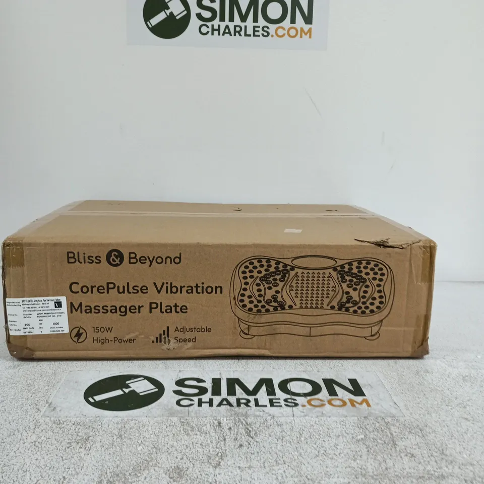 BLISS & BEYOND COREPULSE VIBRATION MASSAGER PLATE – BOXED