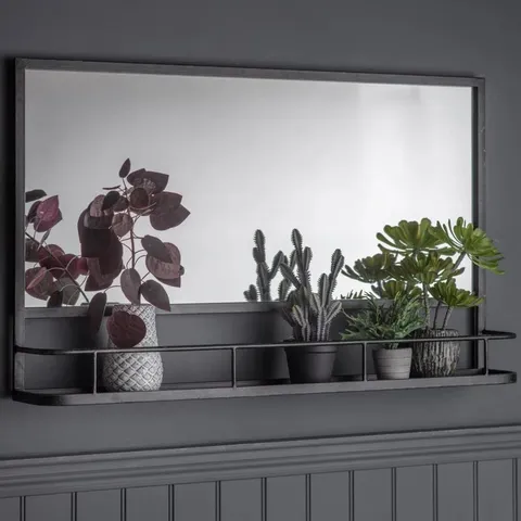 BOXED WILFORD OVERMANTLE SHELF MIRROR