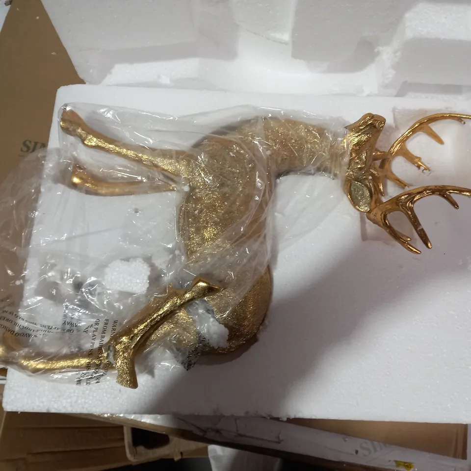 ALISON CORK STANDING DECORATIVE GOLD STAG