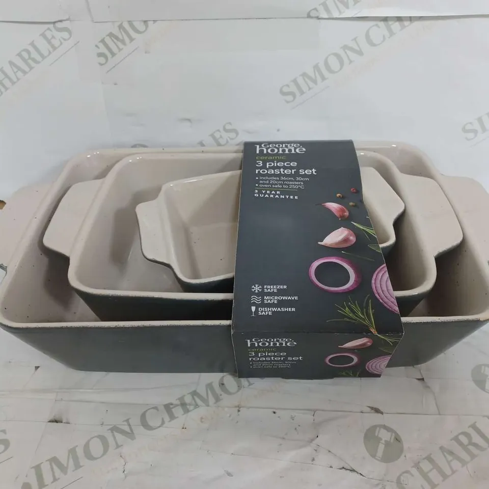 CERAMIC 3 PEICE ROASTER SET 