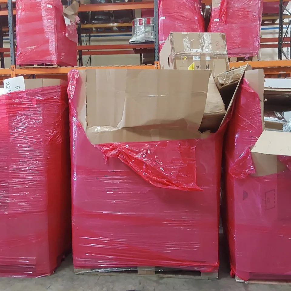 PALLET OF ASSORTED ITEMS INCLUDING: NINJA FOODI MAX 14-IN-1 COOKER, CENTRIFUGAL JUICER,  PAPER SHREDDER, BABY BED RAIL ECT