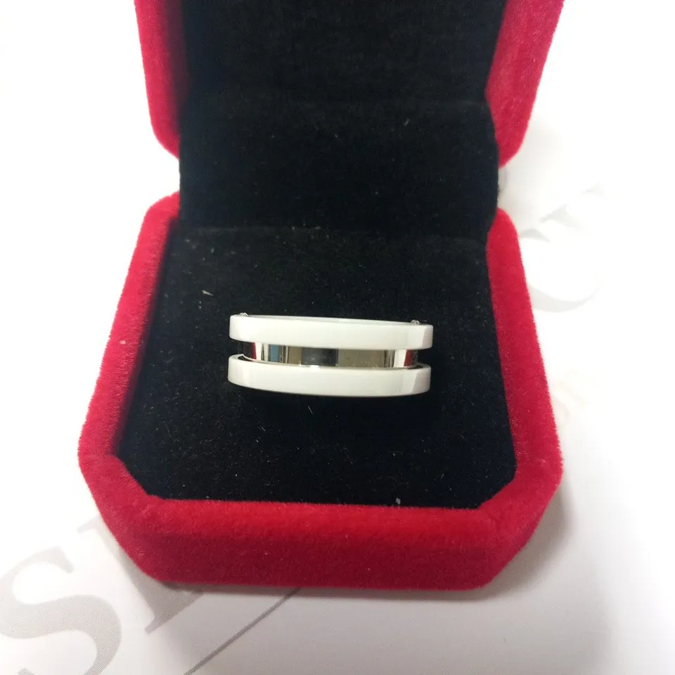 BERING WHITE CERAMIC BERING OUTER RING SIZE 8