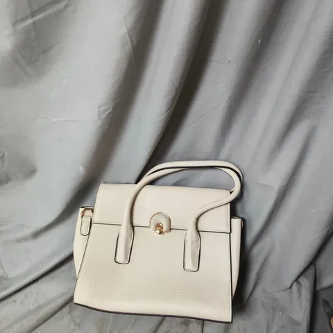 BOX OF APPROXIMATELY 15 ASSORTED ITEMS TO INCLUDE: WHITE HANDBAG AND BLACK HANDBAG