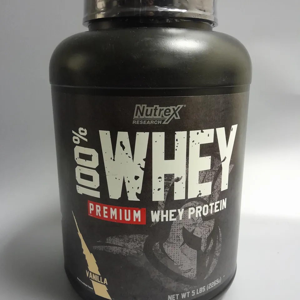 SEALED NUTREX RESEARCH 100% WHEY PROTEIN 2265G - VANILLA