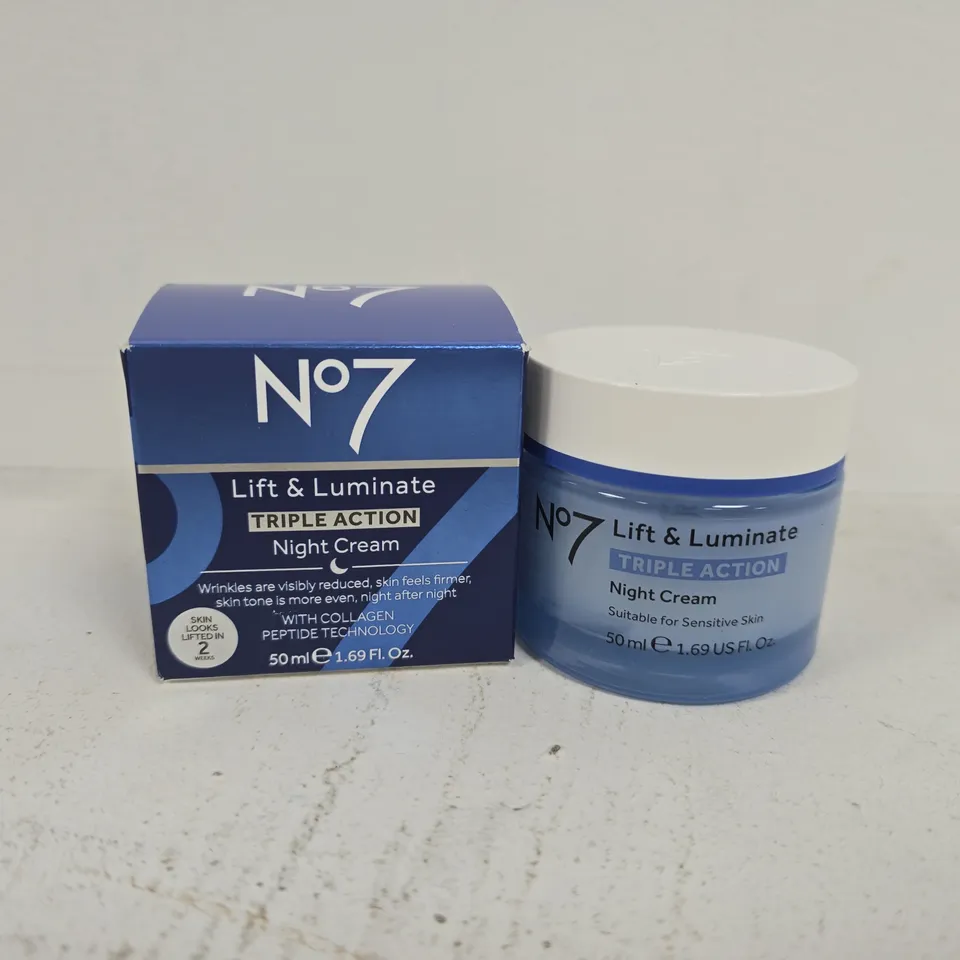 BOXED N07 LIFT & LUMINATE TRIPLE ACTION NIGHT CREAM (50ML)