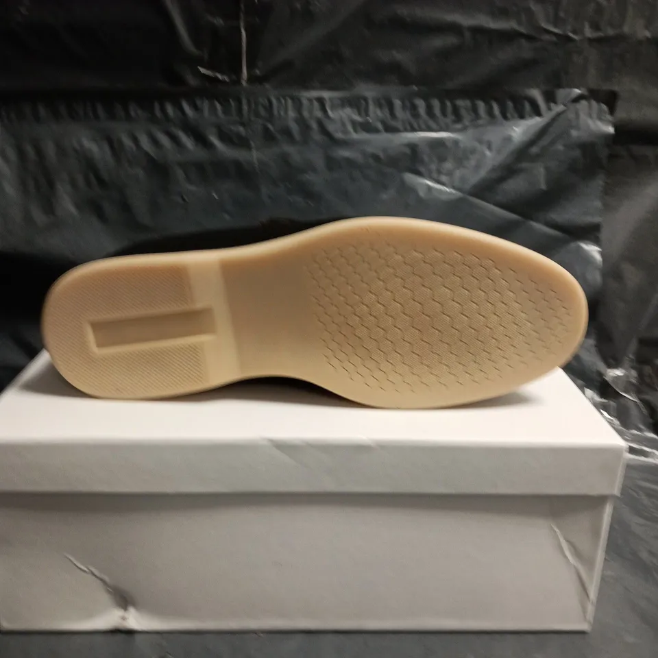 CONZURI MEN'S BLACK SUEDE LOAFERS – BEIGE SOLE SIZE 7