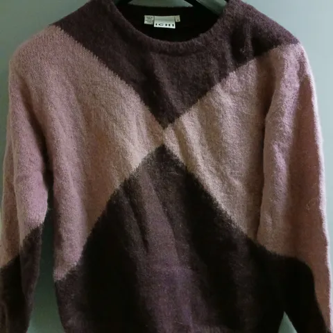 ICHI LADIES JUMPER DARK PINK SIZE M