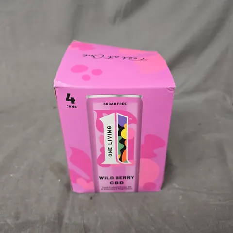 BOXED FEEL AT ONE WILD BERRY CBD 4 CANS