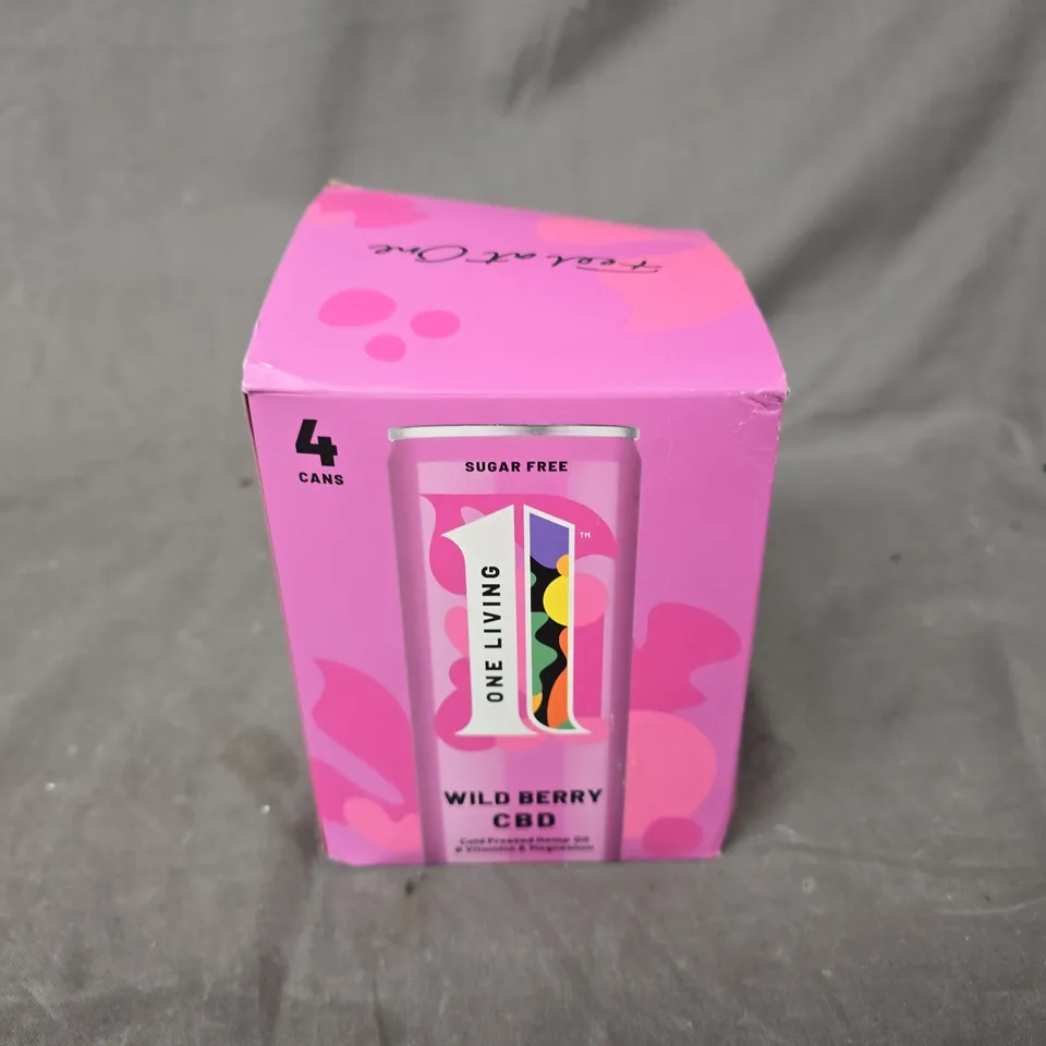 BOXED FEEL AT ONE WILD BERRY CBD 4 CANS