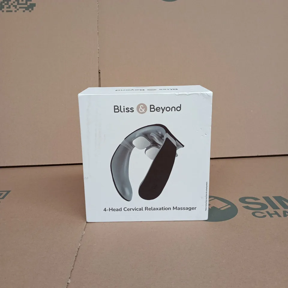 BLISS AND BEYOND 4 HEAD CERVICAL RELAXATION MASSAGER BOXED