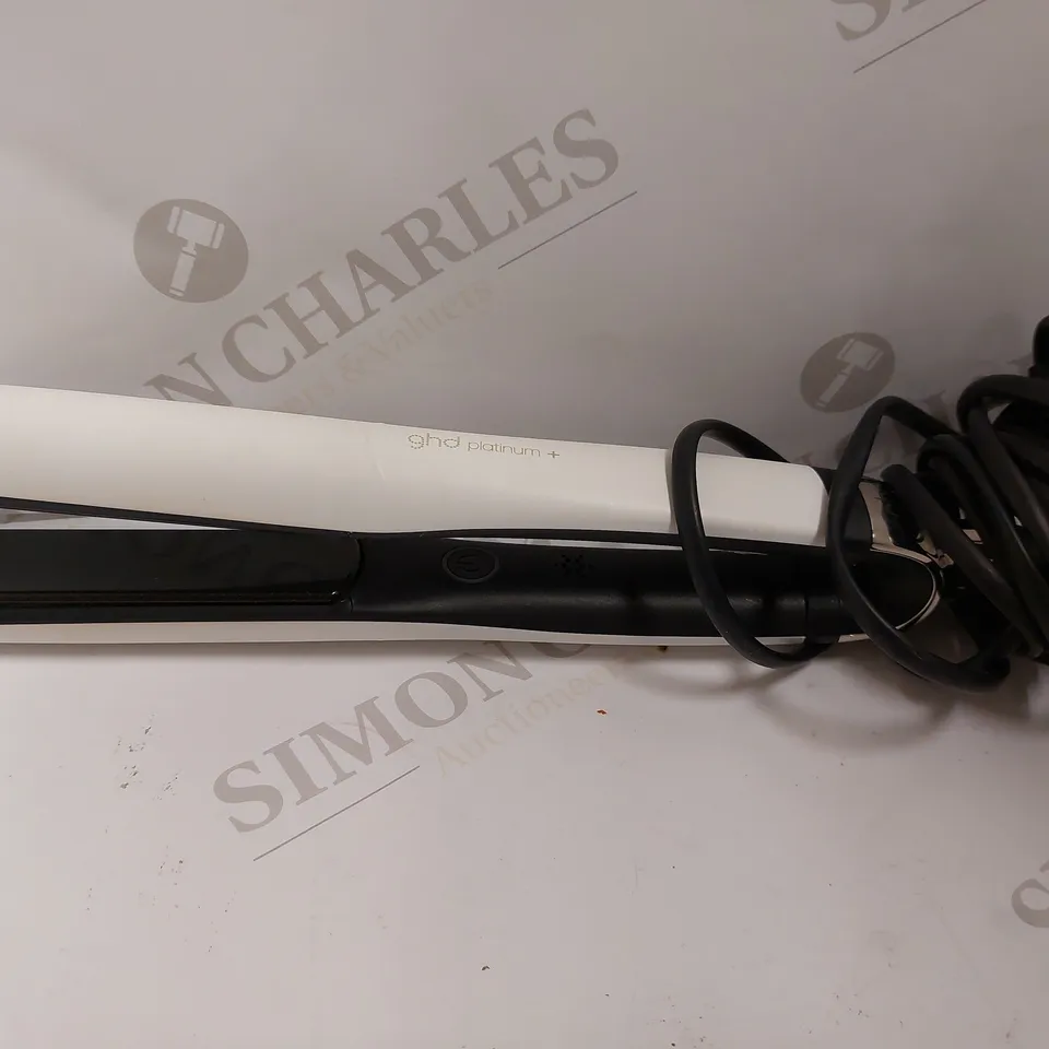 GHD PLATINUM HAIR STRAIGHTENERS - WHITE