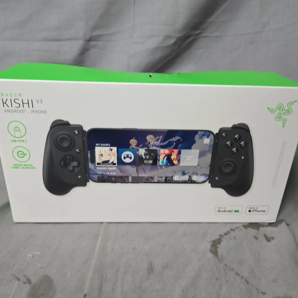 RAZER KISHI V3 MOBILE GAMING CONTROLLER FOR ANDROID & IPHONE – BOXED