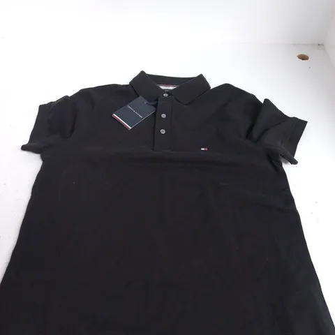 TOMMY HILFIGER POLO SHIRT – BLACK, SIZE M