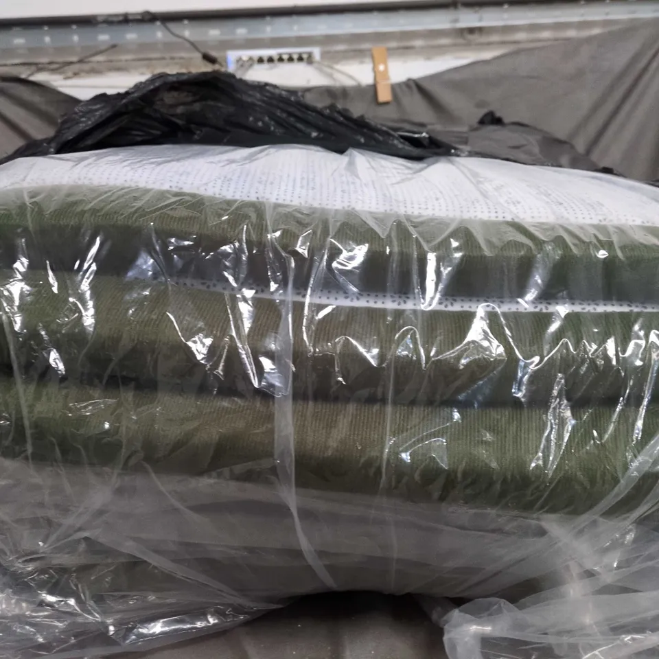 BAGGED PADDED GREEN RUG