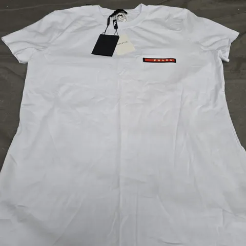 PRADA WOMANS LOGO TEE - SIZE XXL