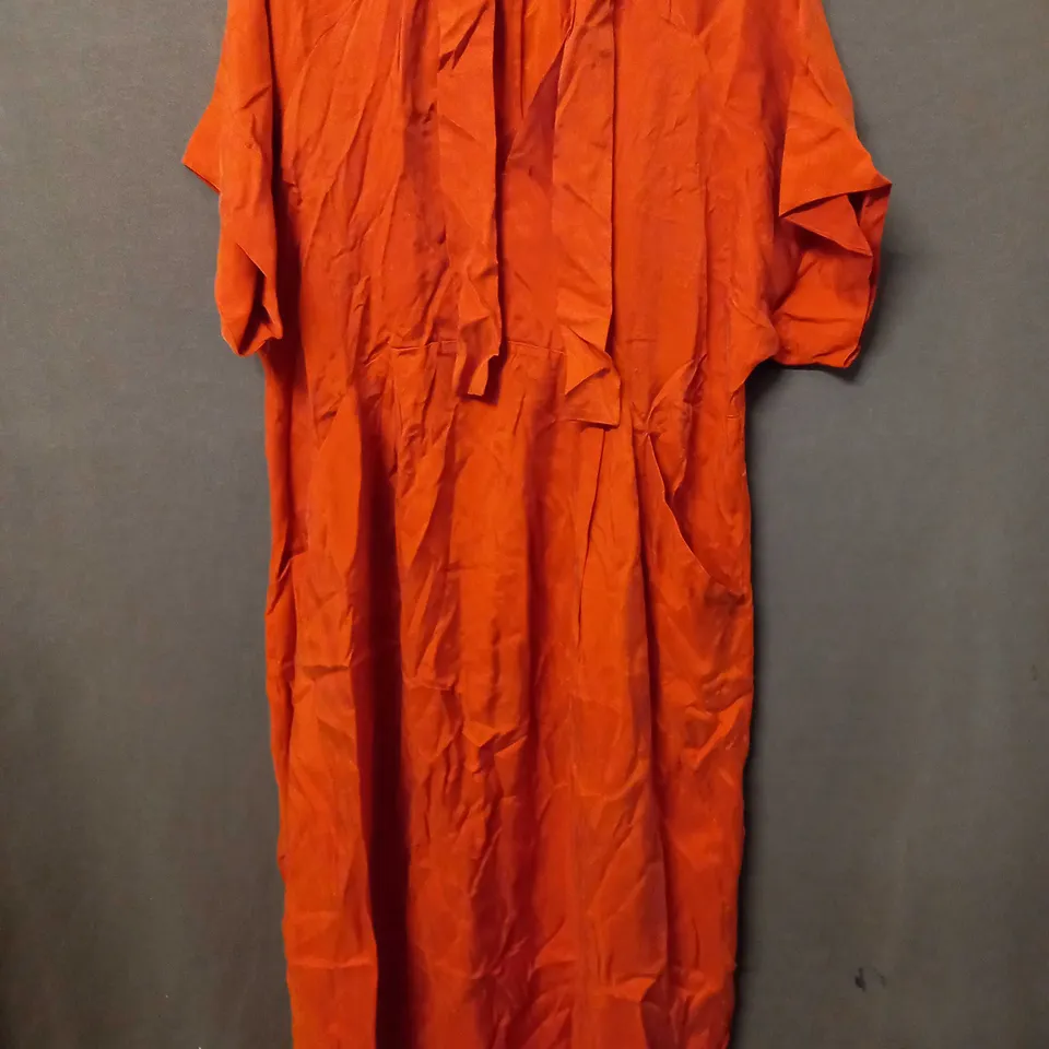 TOAST ROBE MAXI DRESS IN ORANGE - SIZE 14