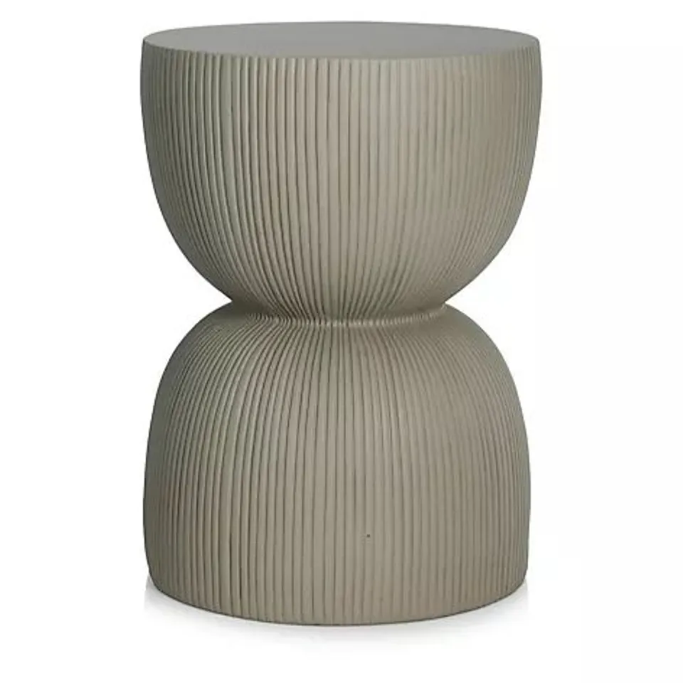 K BY KELLY HOPPEN RIBBED GARDEN  PEDESTAL TABLE