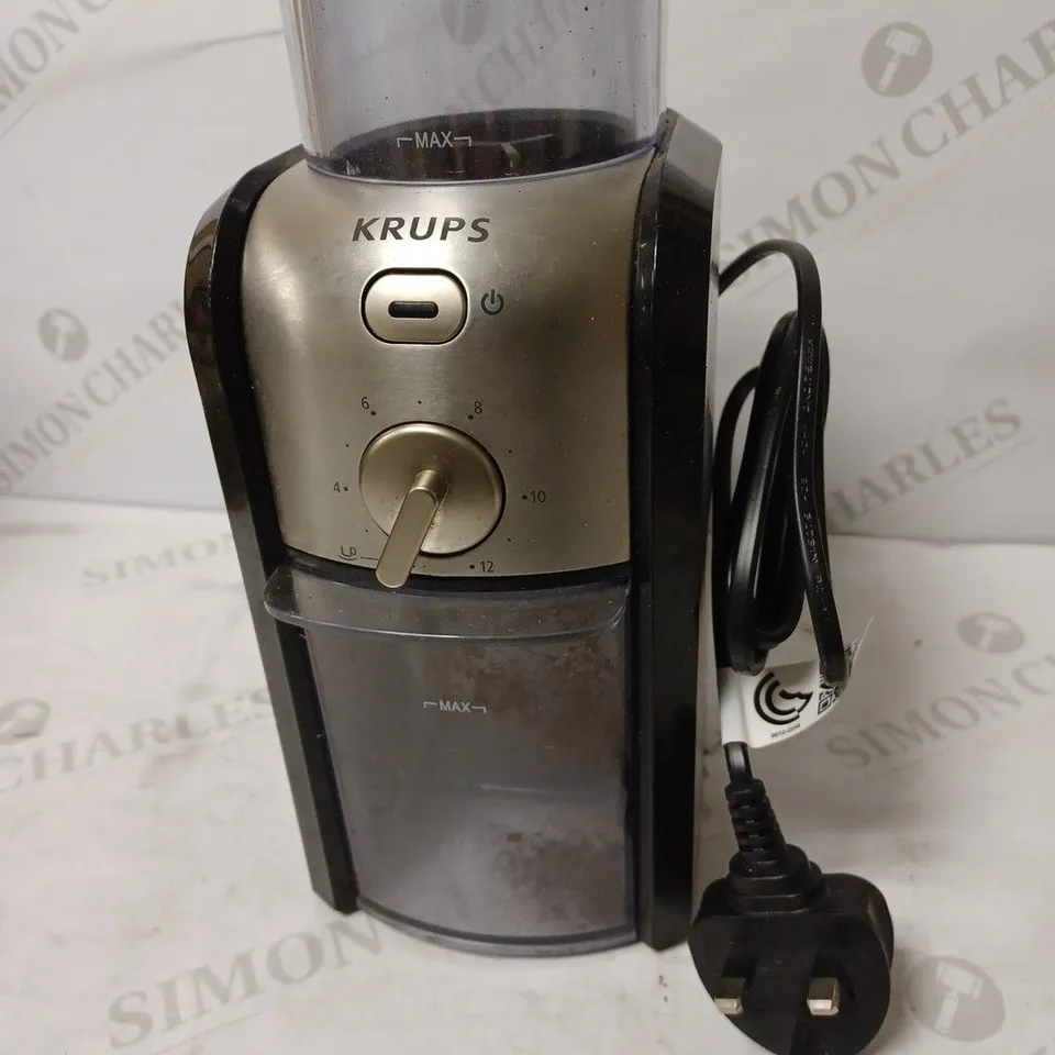 KRUPS EXPERT BURR GRINDER FOR COFFEE BEANS
