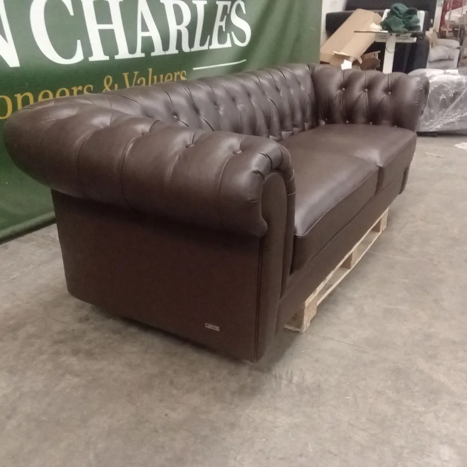 BAKERFIELD 3 SEATER LEATHER/FAUX LEATHER SOFA RRP £1399